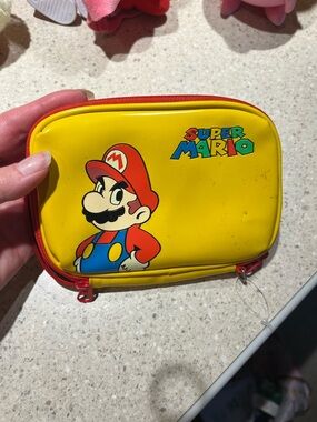 Nintendo DS Super Mario Travel Carrying Case Mario Party Yellow 6”x4.25”